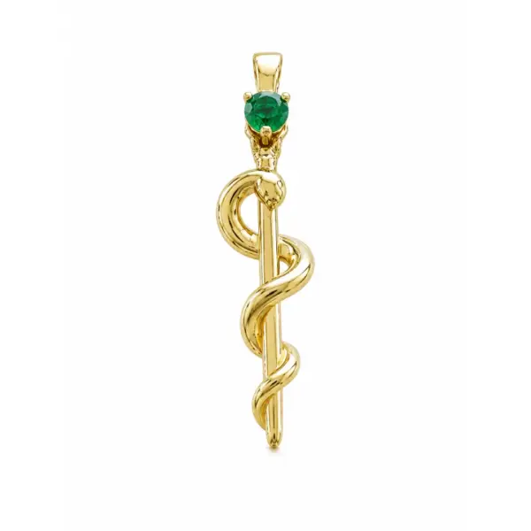 Pingente Medicina ouro 18k